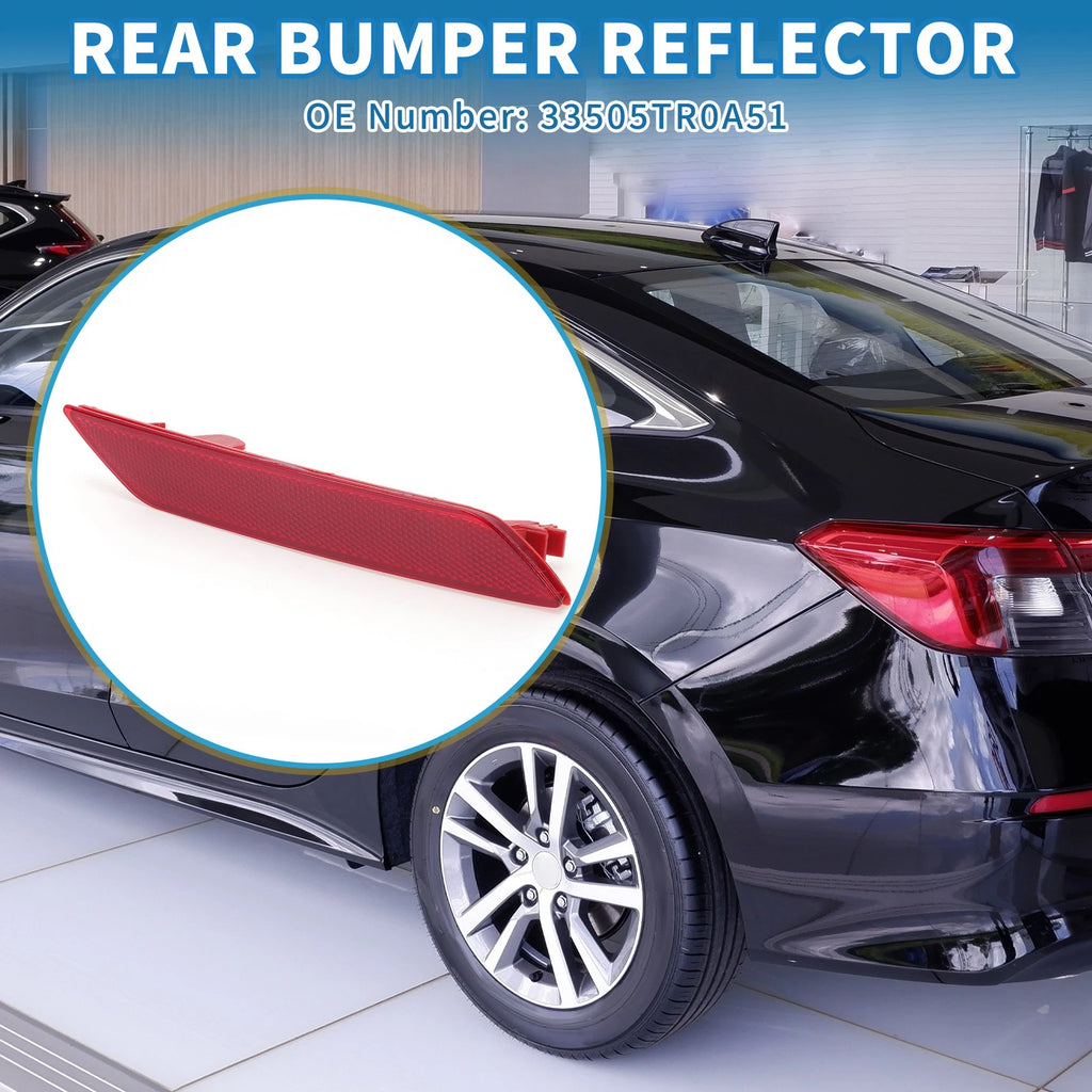 Rear Right Bumper Reflector No. 33505TR0A51 for Honda Civic (2013–2015)