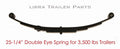 4 Leaf Double Eye Trailer Leaf Spring 1750lbs for 3500 lbs Axle - 20015