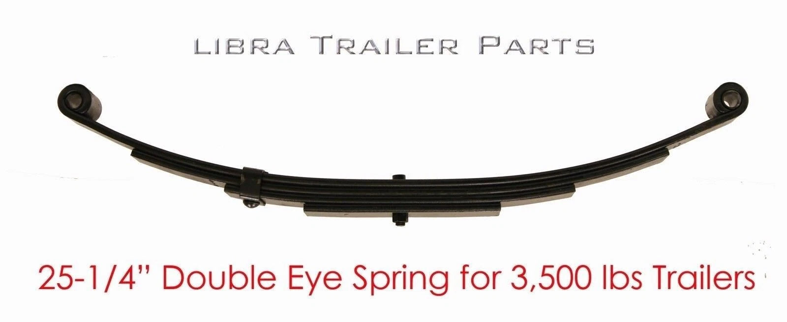 4 Leaf Double Eye Trailer Leaf Spring 1750lbs for 3500 lbs Axle - 20015