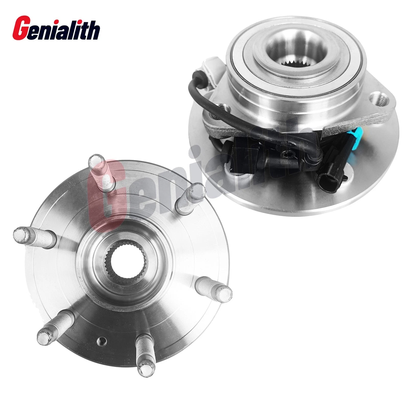 Pair of 4WD Front Wheel Bearing Hubs for Chevy GMC Silverado Sierra 1500 (2007–2014)