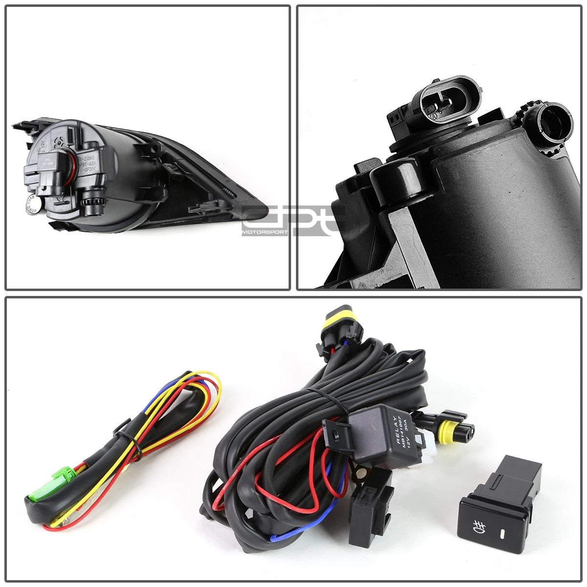 Fog Light Lamp + Switch for Toyota Corolla E130 (2009–2010) Smoked Lens