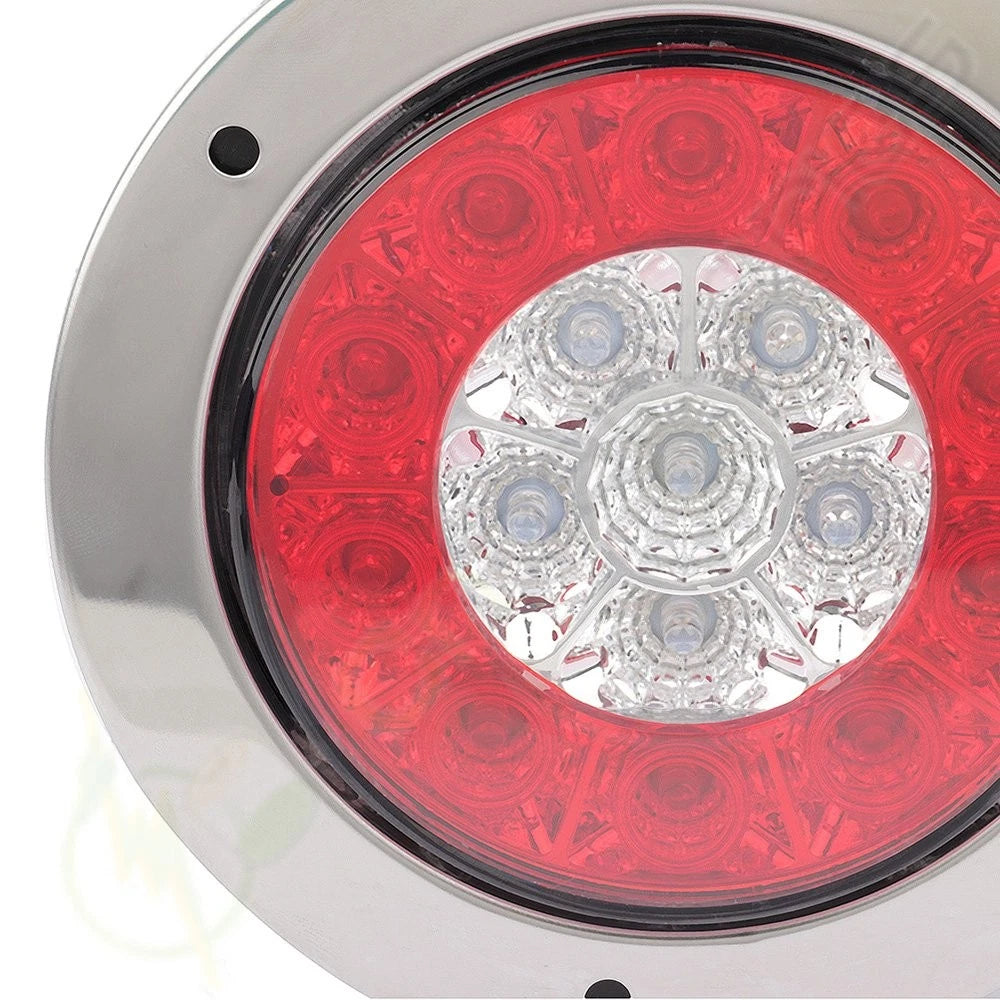 2X 6 Inch Red LED Side Turn Signal Lights for Pickup (Fits )
