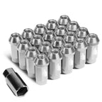 20Pcs J2 7075 Forged Aluminum M12x1.5 Close-End Lug Nut Kit for