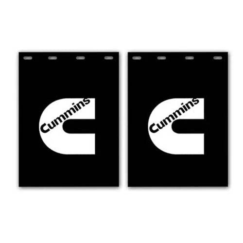 Mud Flaps for Cummins Truck Semi Rear Tractor Trailer (24"x36"x1/4")