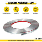 Silver Chrome Moulding Trim for Car Window Door Bumper (Universal Fit)
