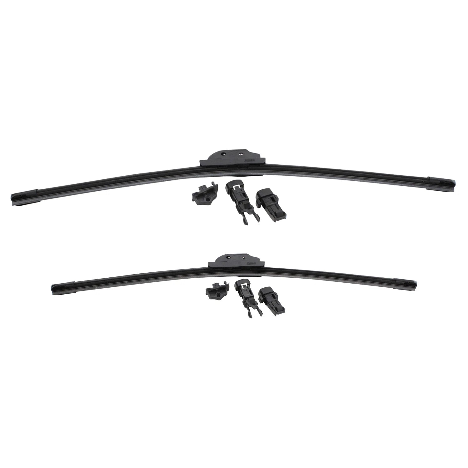 2X Valeo Beam Titanium 22" & 21" Windshield Wiper Blades for