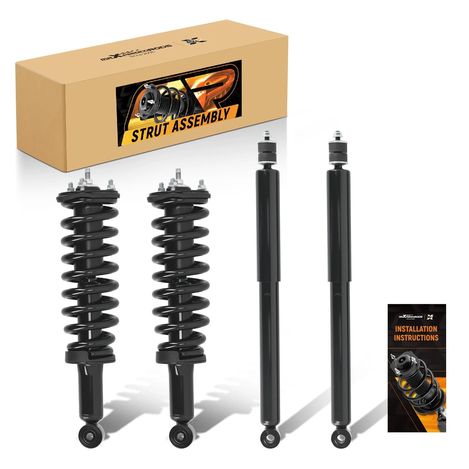 Set of 4 Front Struts & Rear Shocks for Toyota Sequoia (2001-2007)