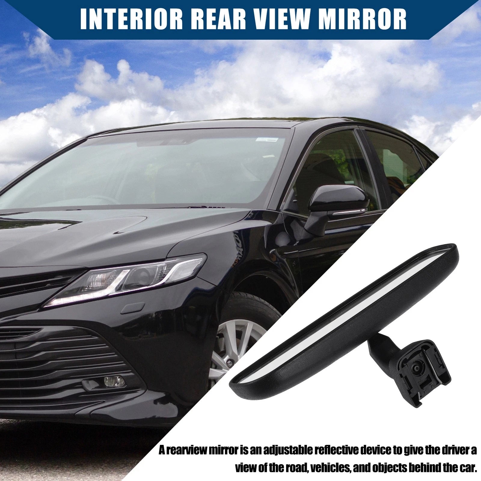 Rear View Mirror Interior for Toyota Camry (2018–2023) No.8781006041 Black