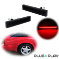 Set of 2 Red LED Rear Bumper Side Marker Lamps for Toyota Supra MK3