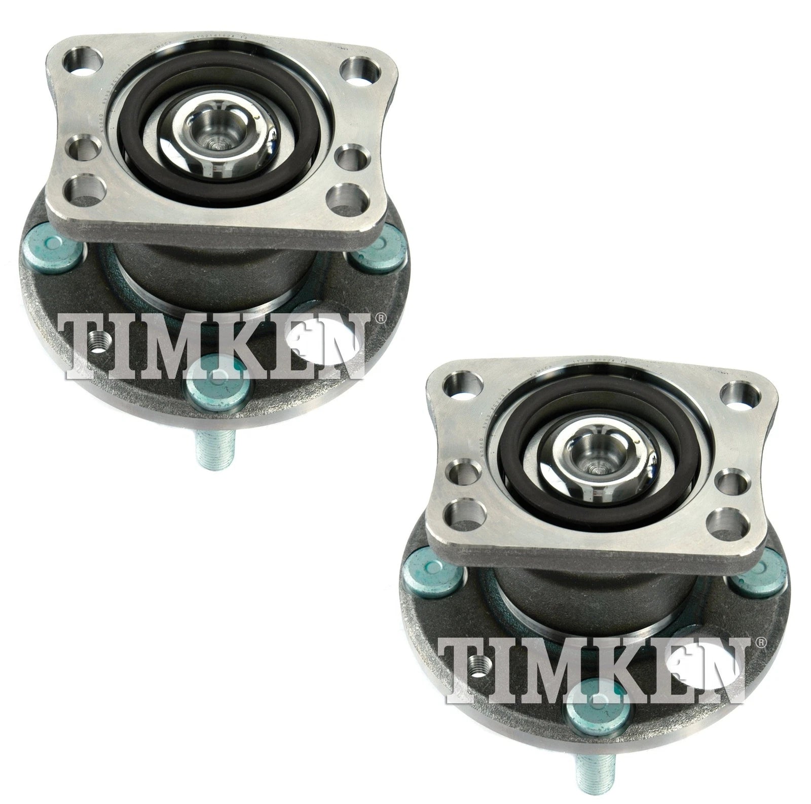 Set of 2 Rear Timken Wheel Bearing and Hub Kit for Mazda 2 (2011–2014)