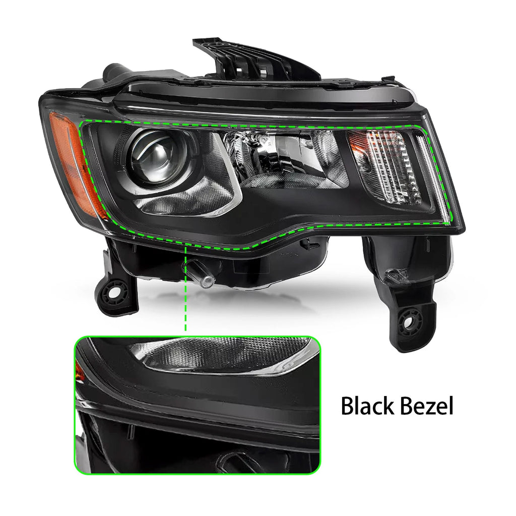 Halogen Headlight Right Passenger for Jeep Grand Cherokee (2017–2022)