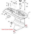 Oil Drain Plug Seal Washer Gasket for Mercury Mariner (26-830749)
