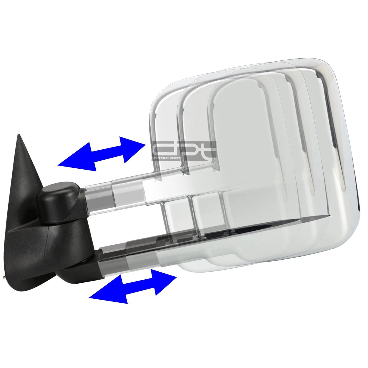 Powered Heated Side View Tow Mirror for Silverado Sierra (2003–2006) Chrome