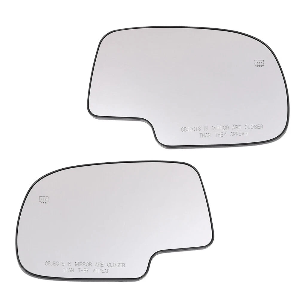 Power Heated Mirror Glass Pair for Chevy Silverado, GMC Yukon, Avalanche