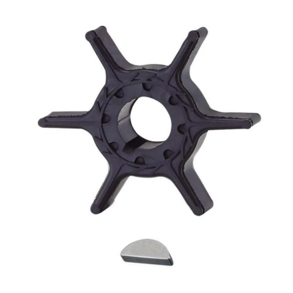 Water Pump Impeller with Key for Yamaha 9.9/15 HP Outboard (2 Stroke, 63V-44352-01)
