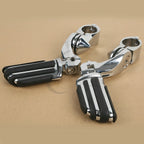 1 1/4" Adjustable Short Angle Highway Foot Pegs for Harley Touring