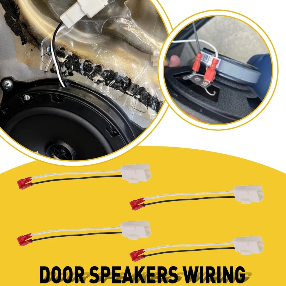 Car Door Speaker Dash Tweeter Wire Harness Plug for Dodge Ram 1500 2500 (2005–2019)