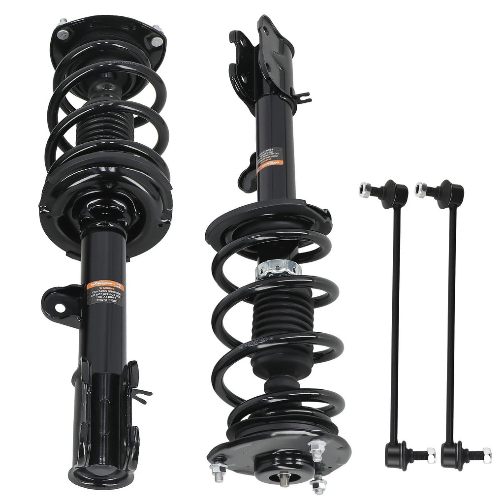 Set of 4 Complete Struts and Sway Bar Links for Kia Sorento (2011–2013)