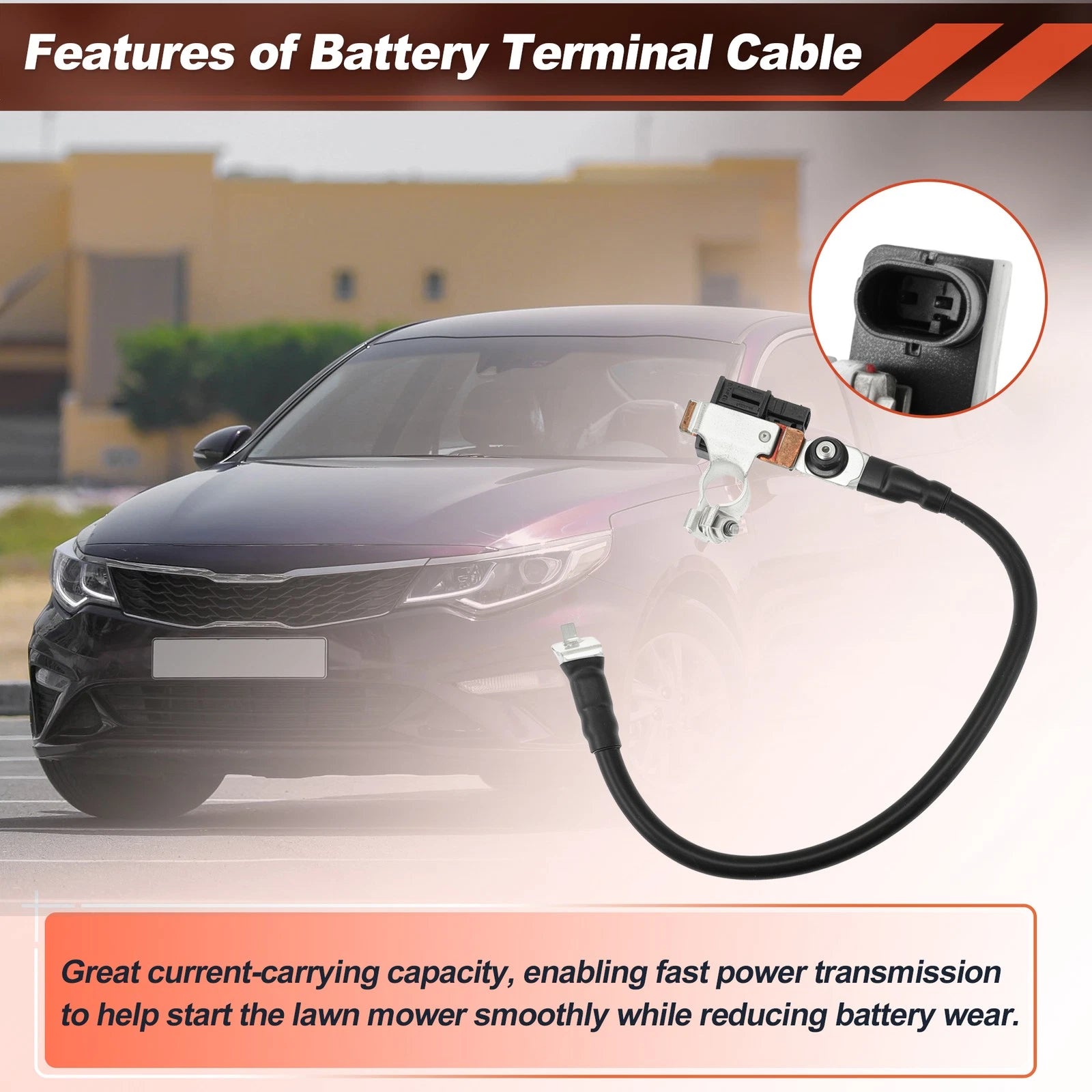 Battery Negative Sensor Cable Assembly for Kia Optima (2019–2020) No.37180-D5500