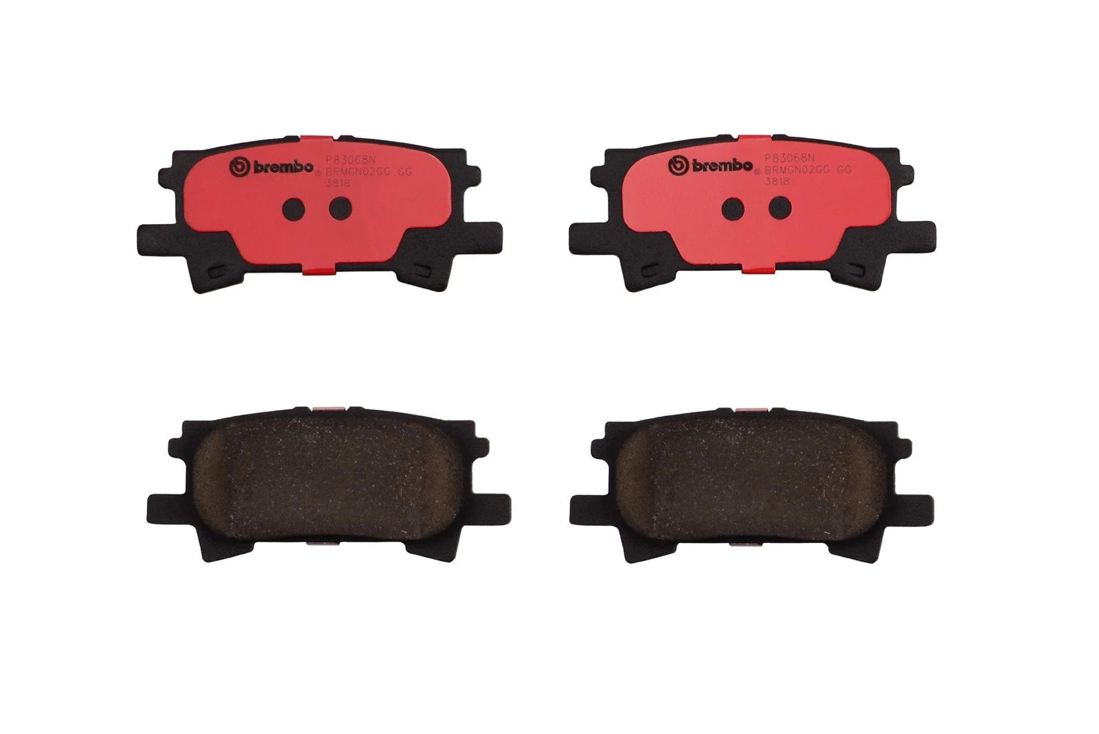 Set of 4 Rear Disc Brake Pads for Lexus RX330 RX400h (2004–2006) P83068N