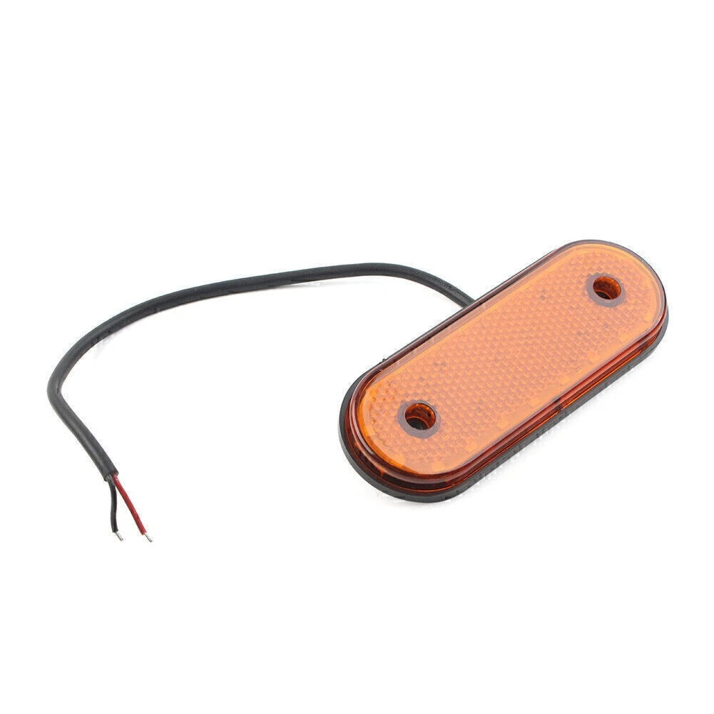 2X LED Oval Side Marker Indicator Light for Trailer Truck