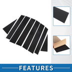 Set of 8 Car Pillar Window Trim Covers for Honda CRV (2023) Black Carbon Fiber