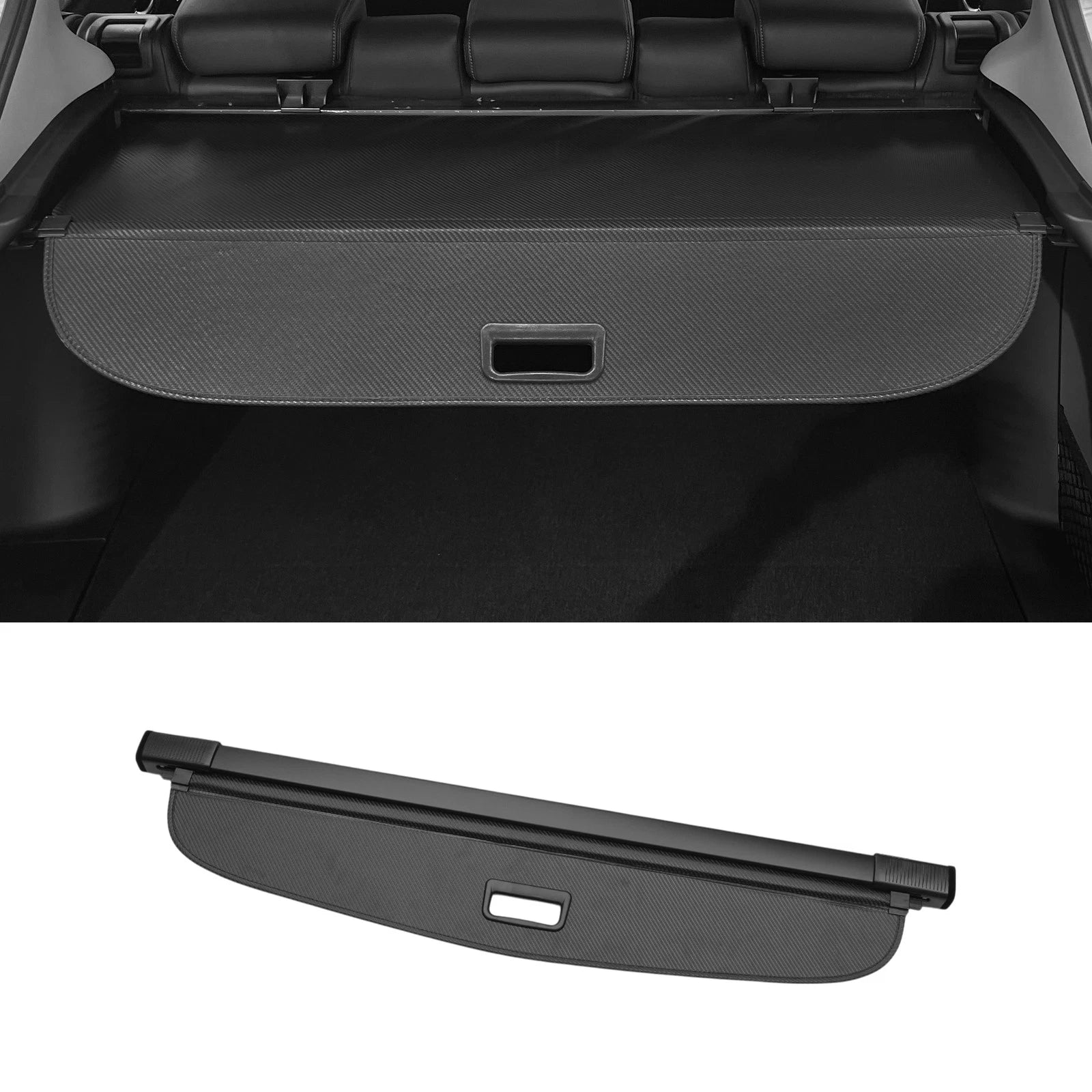 Retractable Cargo Cover for Toyota Prius (2016–2022) Black Carbon Fiber