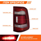 Chrome Taillight Assembly for Ram 1500 (2019–2024) RH Side