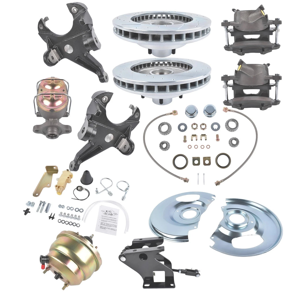 Front Power Disc Brake Conversion for Chevy C10 GMC 2WD Truck (Year Range)