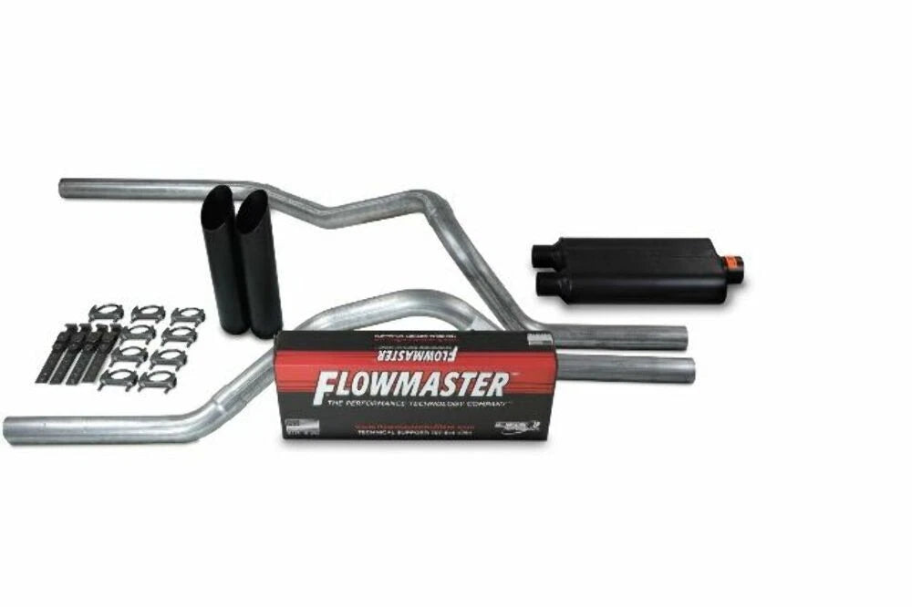 Dual Exhaust Kit for Dodge Ram 1500 (2019–2025) - 2.5" Flowmaster Black Tip