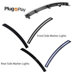 Set of 4 White LED Front & Rear Side Marker Lights for Corvette C7