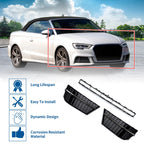 Front Lower Bumper Grille for Audi A3 A3PA (2017–2020) Black Sport Style