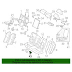 1pcs Rear Seating Buckle Fixing Clip for Volvo 9208257