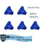 5-Pack Exhaust Manifold Water Drain Plug for Mercruiser (22-806608A02, 22-806608A1)