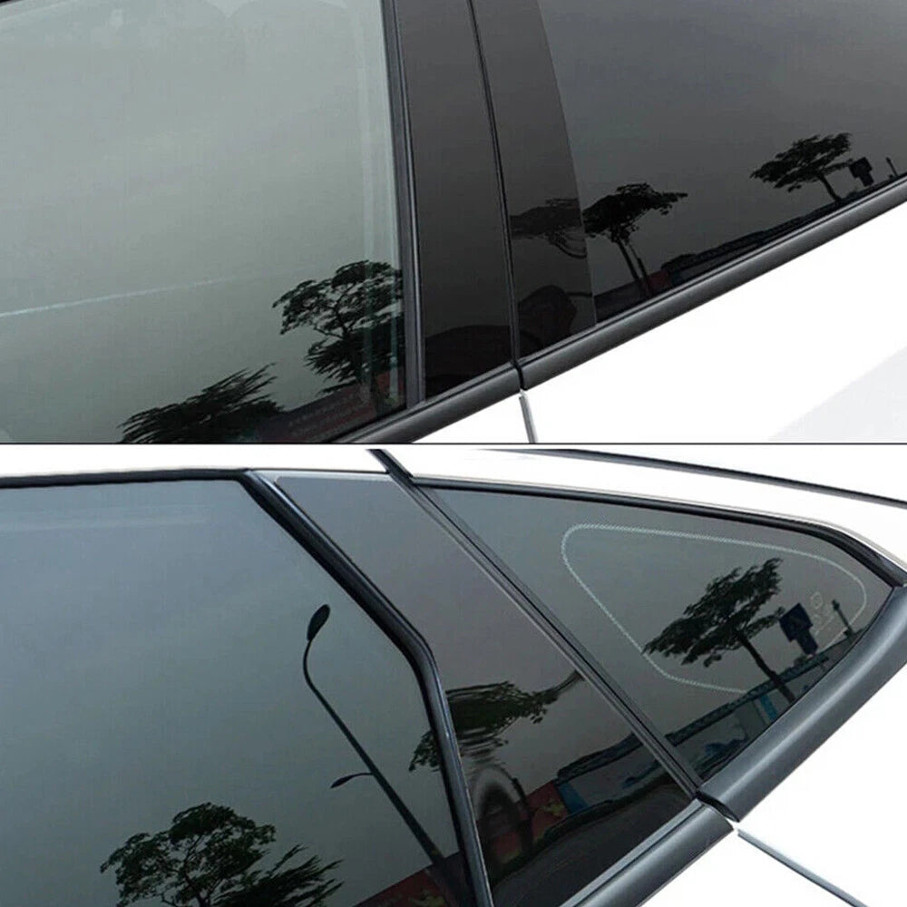 Set of 6 Black Pillar Post Covers for Honda Civic (2022)