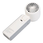 Rechargeable handheld fan with LED display and turbo speed for outdoors