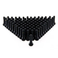 Set of 4 Tubeless Tire Valve Stems for Cars 5020mm Black Closure
