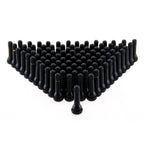 Set of 4 Tubeless Tire Valve Stems for Cars 5020mm Black Closure