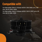 HVAC Blower Motor Fan for Mercedes-Benz S210 E200 E240 E280 (1996–2002) 2108206842