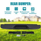Black Steel Rear Bumper for Nissan Frontier (1998–2004)