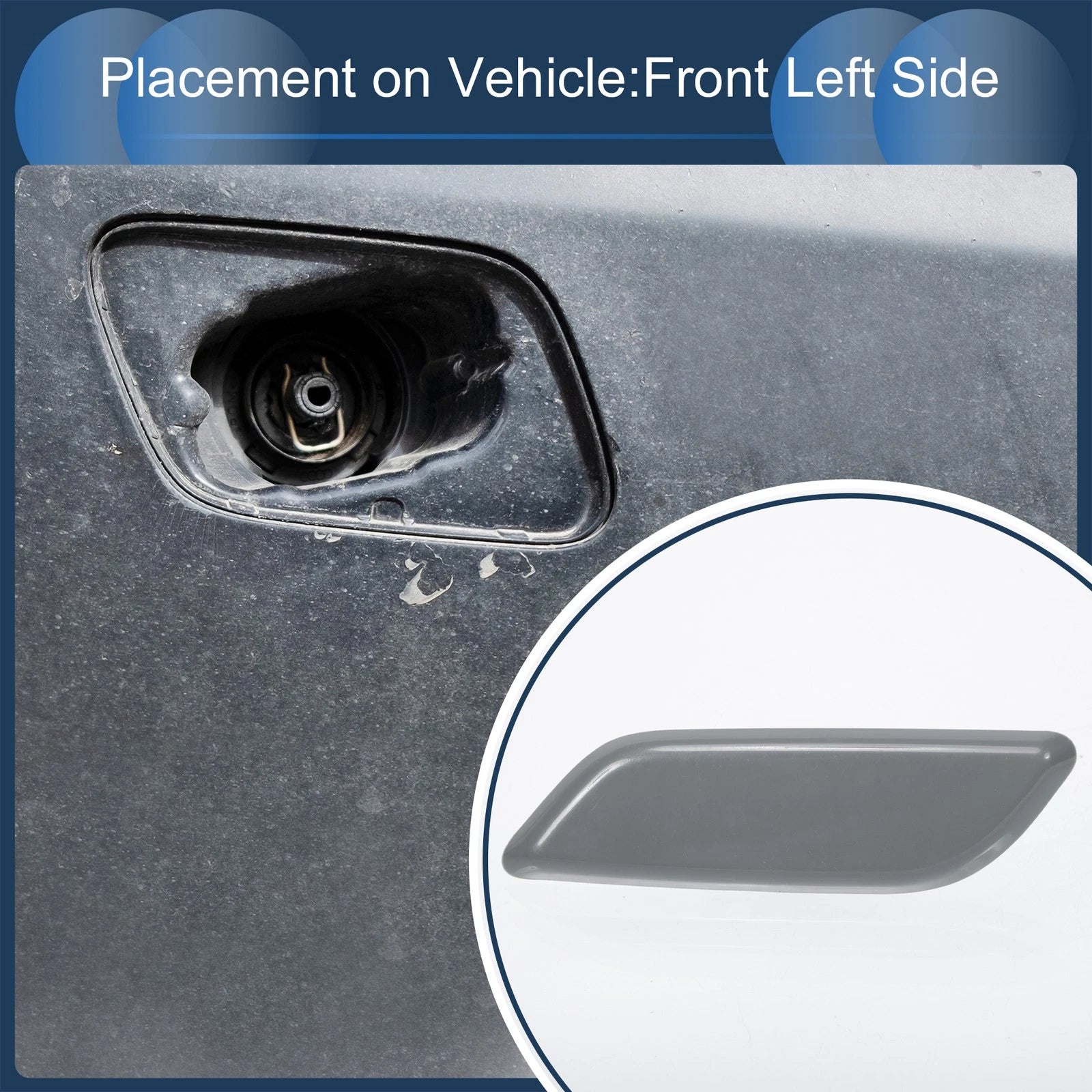 Front Left Washer Nozzle Cover Cap for Honda Accord VIII (2011–2013)