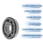 6306NR Deep Groove Ball Bearing for Scooter Skateboard Wheel (30x72x19mm)