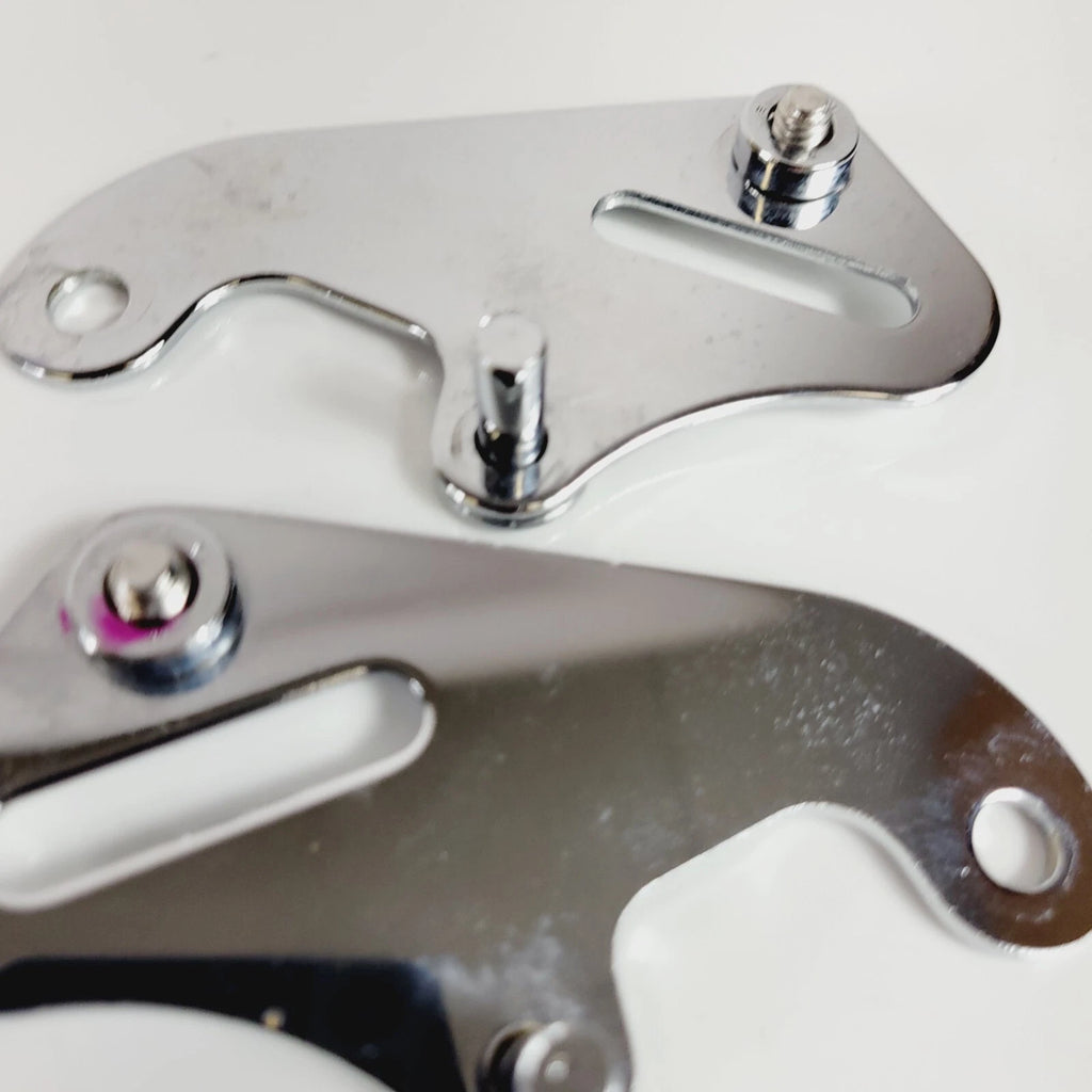 Set of 2 Chrome Seat Strap Bracket Buckles for Harley-Davidson Touring (2014–2023) 52400015