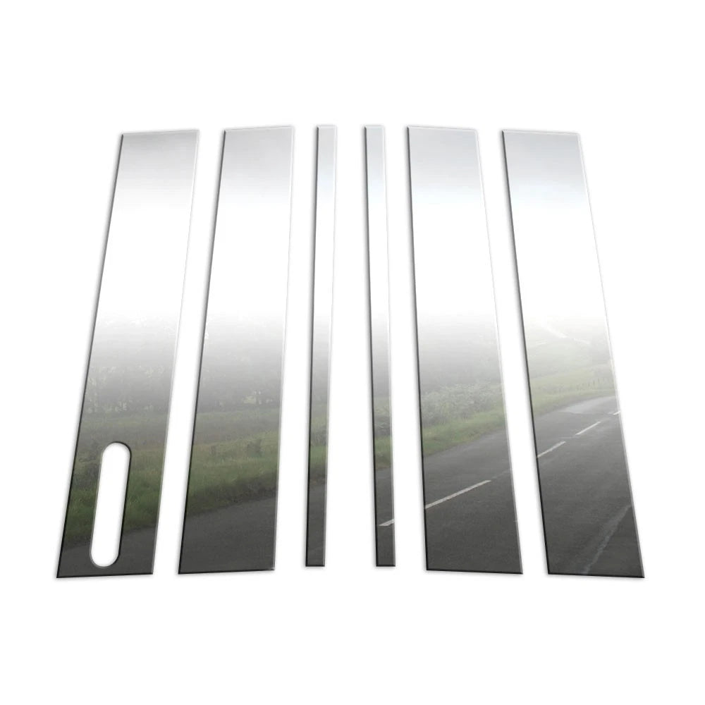 Pillar Post Covers for 02-10 Ford Explorer w/Keypad Cutout (Stainless Steel 6pc)