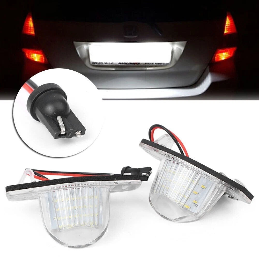 LED License Plate Lights for Honda Fit Jazz Odyssey CR-V FR-V (2001–2023)