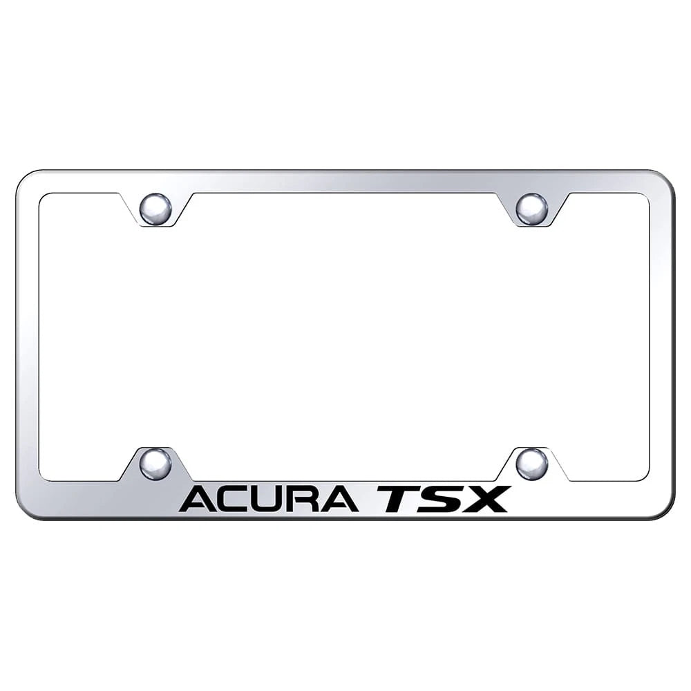 Stainless Steel Wide Body License Plate Frame -Officially Licensed for Acura TSX