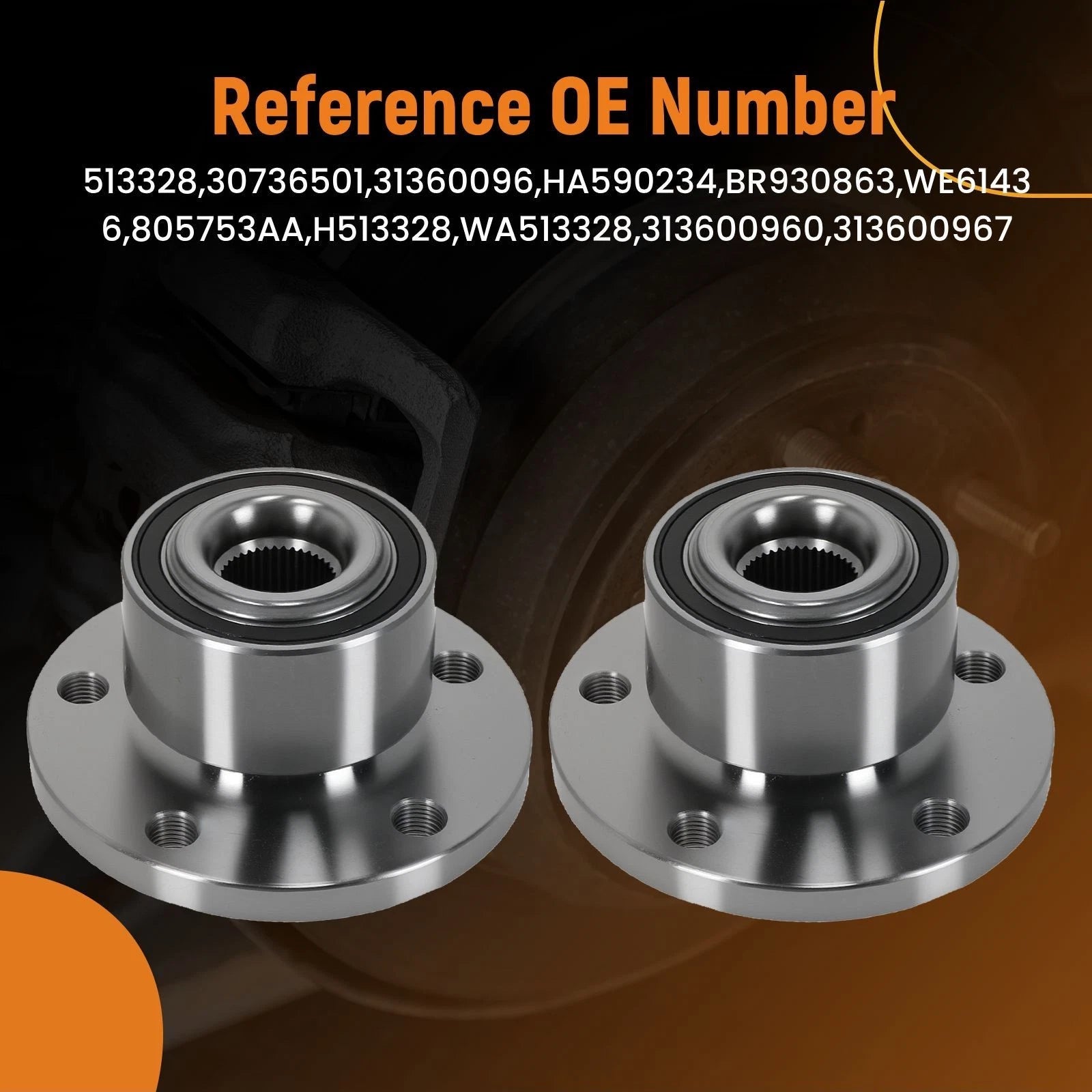 Front Wheel Bearing Hub for Volvo XC60 (2010–2017) XC70 (2008–2016)