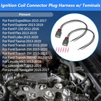 2Pcs Ignition Coil Connector Plug Harness for Ford Flex (2013–2019) No.CU2Z14S411AFA