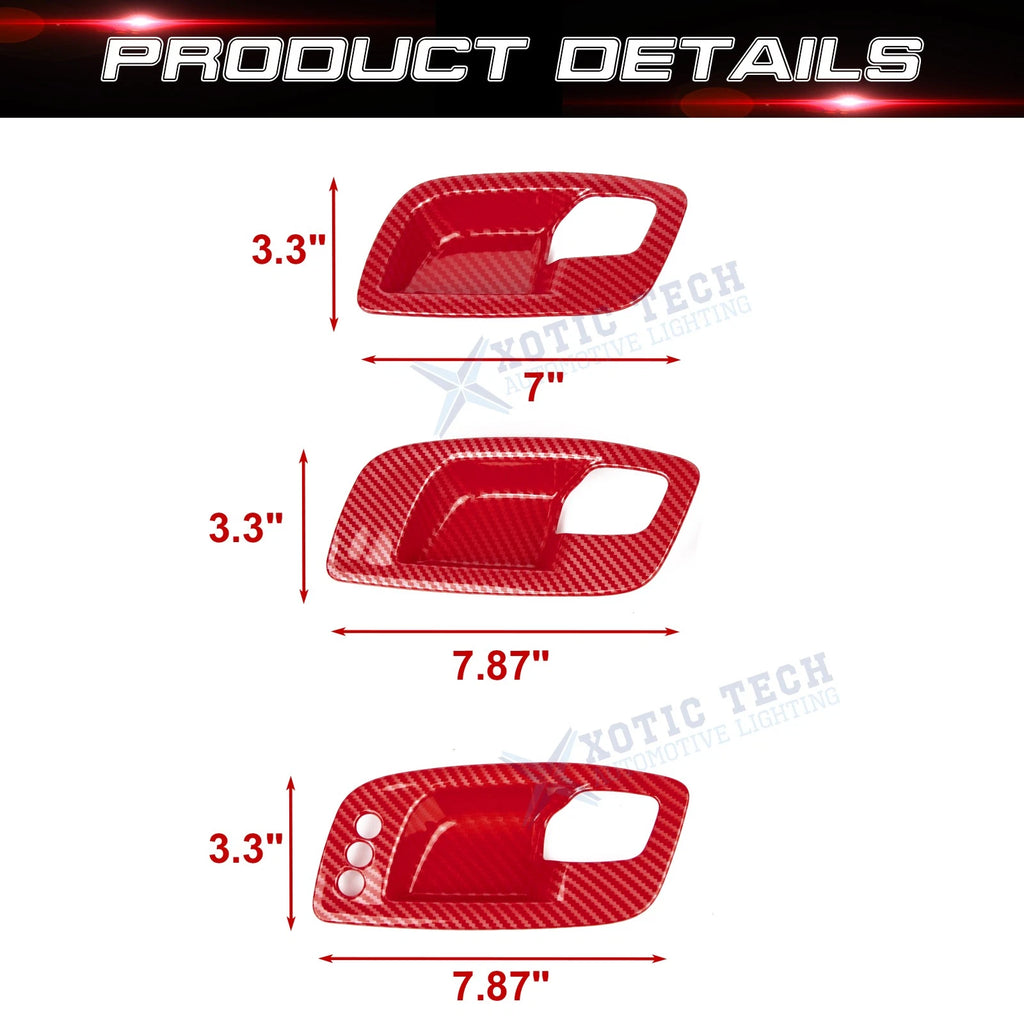 Carbon Fiber Door Handle Bowl for 2011-2023 Dodge Charger (2011-23)