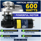 Windlass Kit for Pacific Vertical (600W, 12V DC)